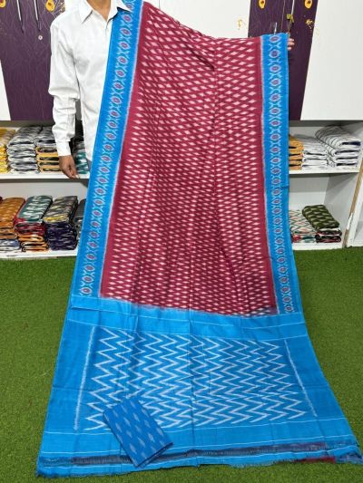 PSRGICTS5A07INCC34- Ikat cotton saree