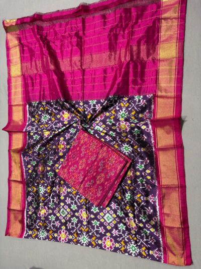 PSSISDST5A08FSDC11- Ikat Silk dupatta with Ikat sico top