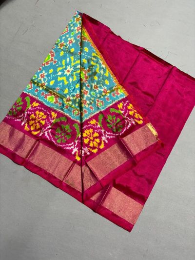 PSSIZSLG5A08IBDC07- Zero Size Ikat Silk Lehenga
