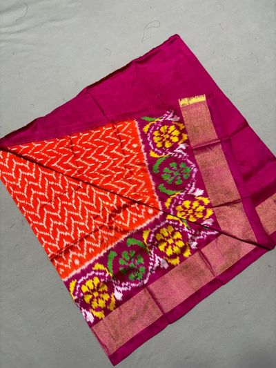 PSSIZSLG5A08IBDC14- Zero Size Ikat Silk Lehenga