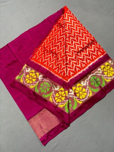 PSSIZSLG5A08IBDC16- Zero Size Ikat Silk Lehenga