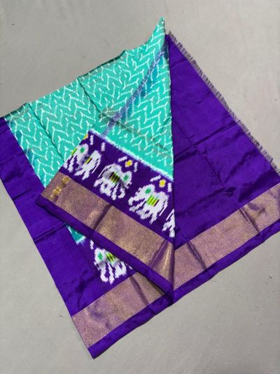 PSSIZSLG5A08IBDC18- Zero Size Ikat Silk Lehenga