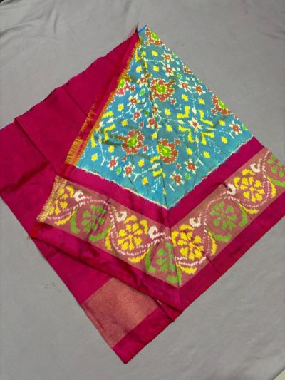 PSSIZSLG5A08IBDC20- Zero Size Ikat Silk Lehenga