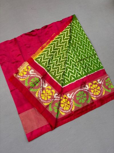 PSSIZSLG5A08IBDC21- Zero Size Ikat Silk Lehenga