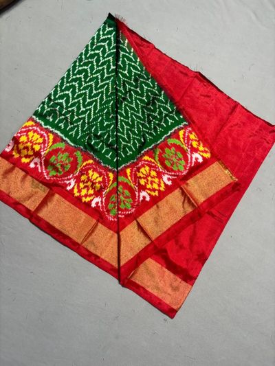PSSIZSLG5A08IBDC23- Zero Size Ikat Silk Lehenga