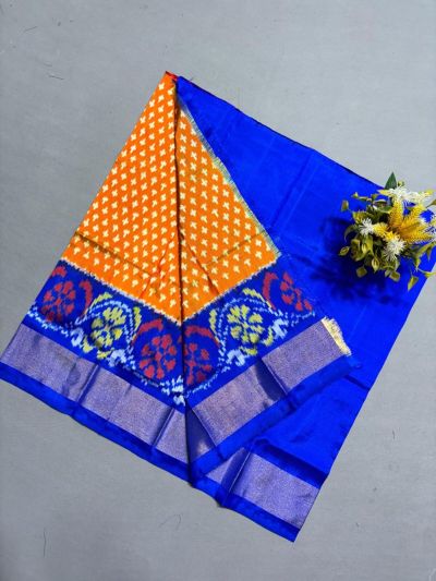 PSSIZSLG5A08IBDC24- Zero Size Ikat Silk Lehenga