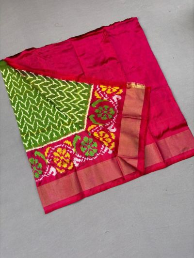 PSSIZSLG5A08IBDC25- Zero Size Ikat Silk Lehenga