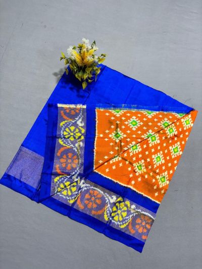 PSSIZSLG5A08IBDC28- Zero Size Ikat Silk Lehenga