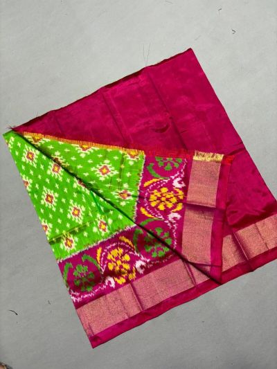 PSSIZSLG5A08IBDC32- Zero Size Ikat Silk Lehenga