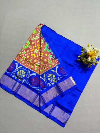 PSSIZSLG5A08IBDC33- Zero Size Ikat Silk Lehenga