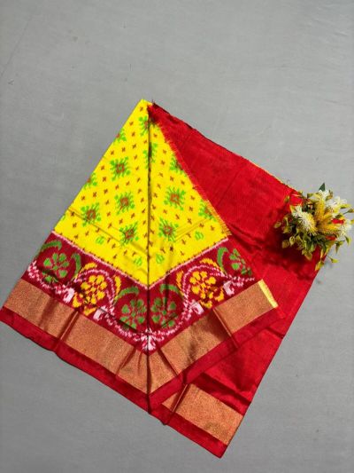 PSSIZSLG5A08IBDC36- Zero Size Ikat Silk Lehenga