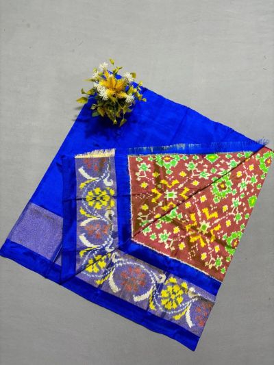 PSSIZSLG5A08IBDC41- Zero Size Ikat Silk Lehenga