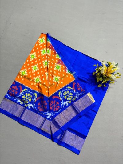 PSSIZSLG5A08IBDC42- Zero Size Ikat Silk Lehenga