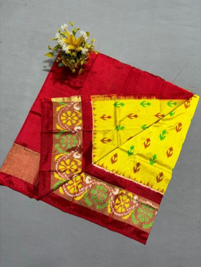 PSSIZSLG5A08IBDC45- Zero Size Ikat Silk Lehenga
