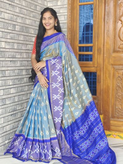 PWCKIDSS5A08XSCD07- Ikat silk saree