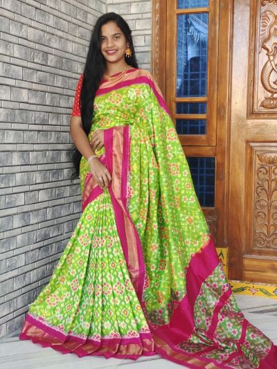 PWCKIDSS5A08XSCD10- Ikat silk saree