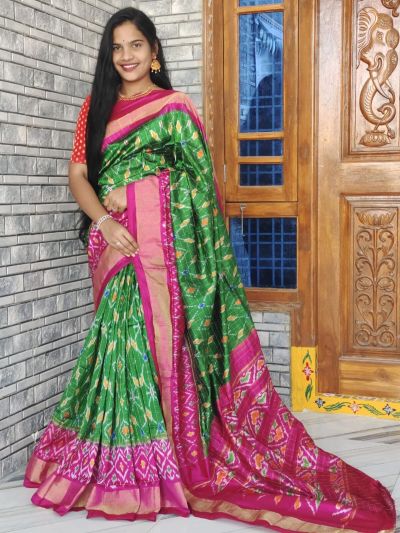 PWCKIDSS5A08XSCD14- Ikat silk saree