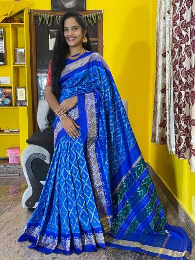 PWCKIDSS5A08XSCD26- Ikat silk saree