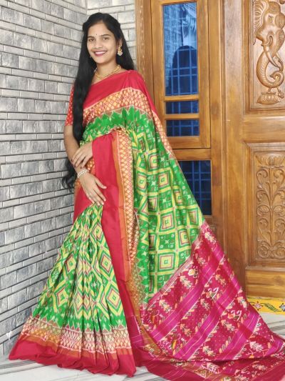 PWCKIDSS5A08XSCD30- Ikat silk saree