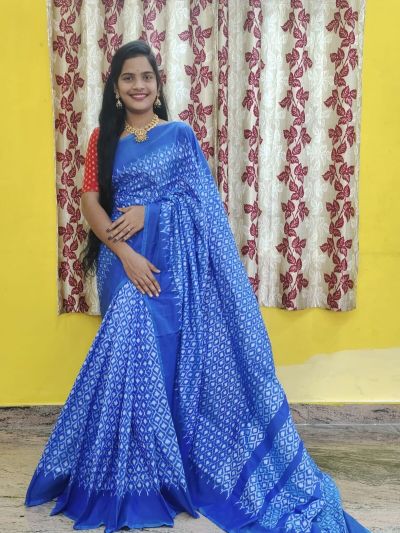 PWCKIDSS5A08XSCD32- Ikat silk saree