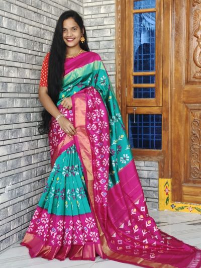 PWCKIDSS5A08XSCD33- Ikat silk saree
