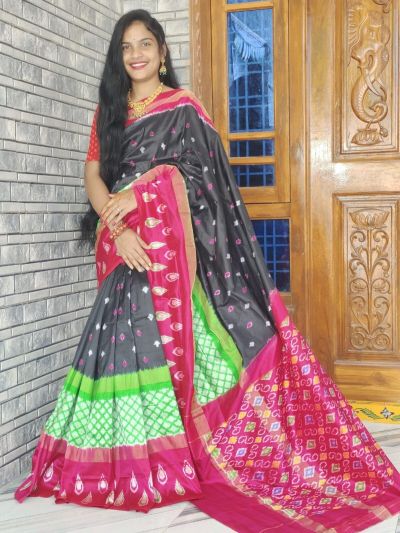PWCKIDSS5A08XSCD34- Ikat silk saree
