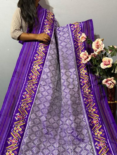 PKISIDSS5A30BECC06- Ikat silk saree
