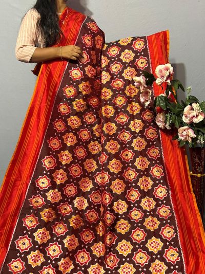 PKISIDSS5A30BECC10- Ikat silk saree