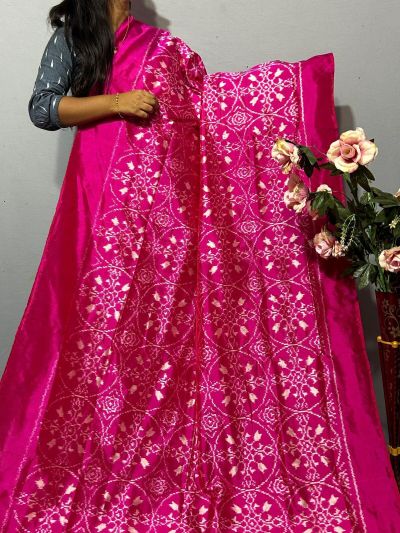 PKISIDSS5A30BECC27- Ikat silk saree