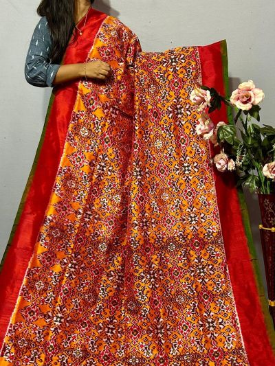 PKISIDSS5A30BECC35- Ikat silk saree