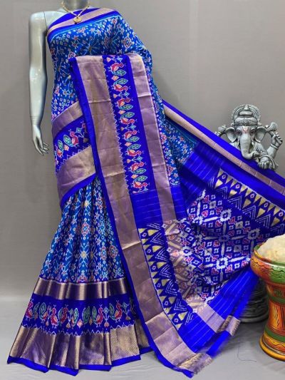 PSNTIDSS5A09NCDC04- Ikat silk saree