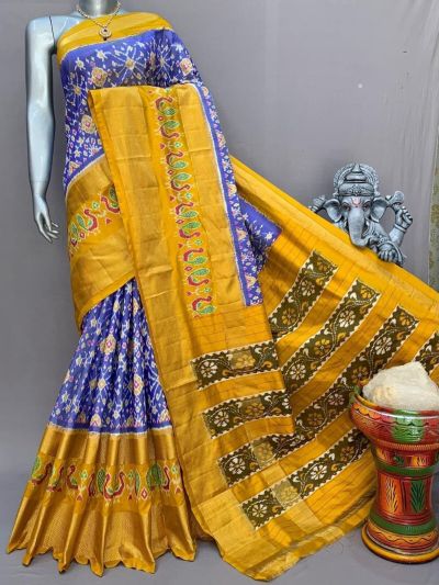 PSNTIDSS5A09NCDC09- Ikat silk saree