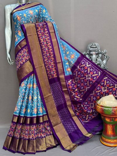 PSNTIDSS5A09NCDC11- Ikat silk saree