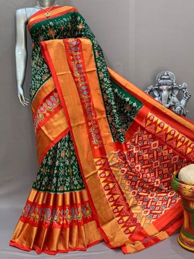 PSNTIDSS5A09NCDC13- Ikat silk saree