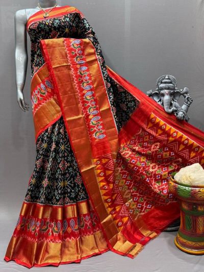PSNTIDSS5A09NCDC17- Ikat silk saree