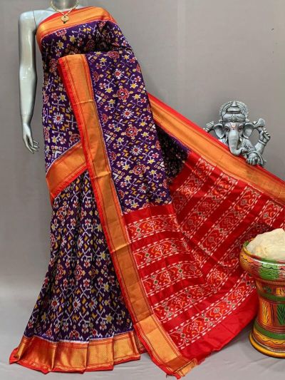 PSNTIDSS5A09NCDC21- Ikat silk saree