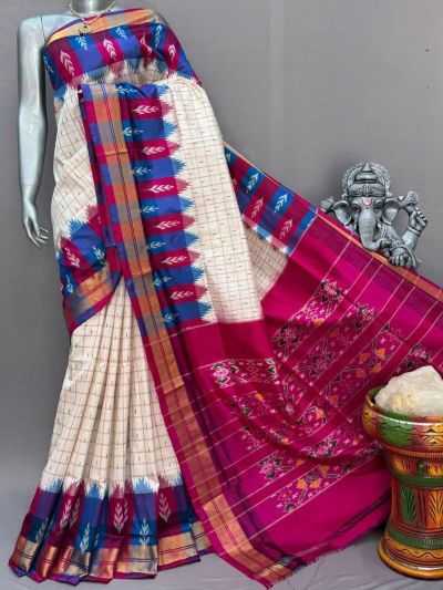 PSNTIDSS5A09NCDC23- Ikat silk saree