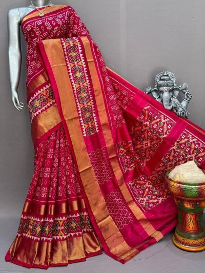 PSNTIDSS5A09NCDC31- Ikat silk saree