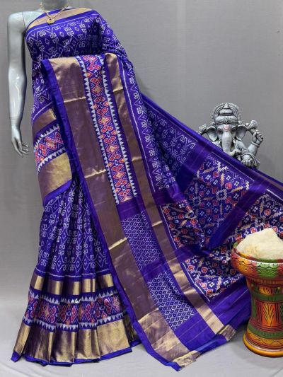 PSNTIDSS5A09NCDC32- Ikat silk saree