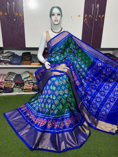 PSRGIDSS5A09BBCC51- Ikat silk saree