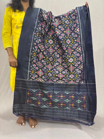 PSSIISDP5Y03ECDC02- Ikat Silk dupatta