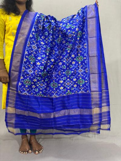 PSSIISDP5Y03ECDC04- Ikat Silk dupatta