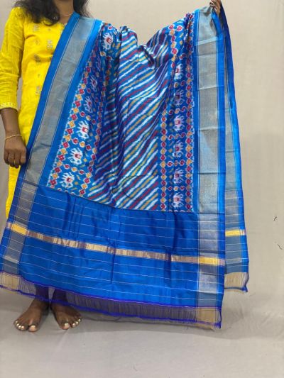 PSSIISDP5Y03ECDC05- Ikat Silk dupatta