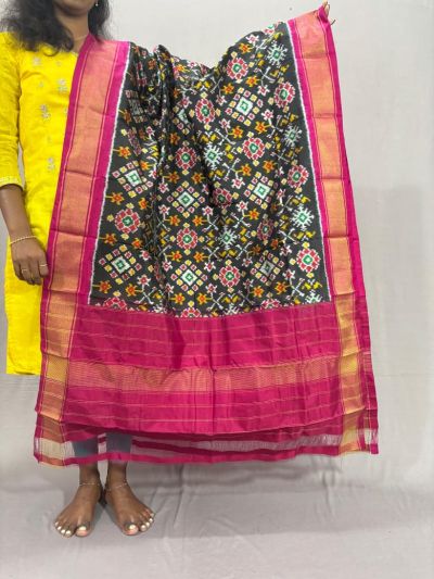 PSSIISDP5Y03ECDC06- Ikat Silk dupatta
