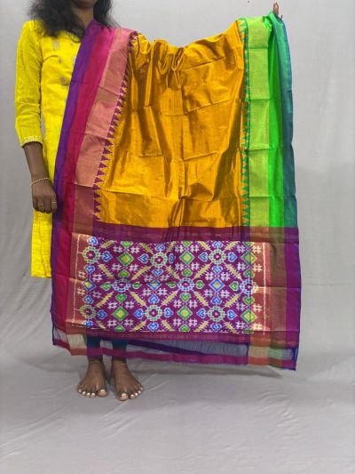 PSSIISDP5Y03ECDC07- Ikat Silk dupatta