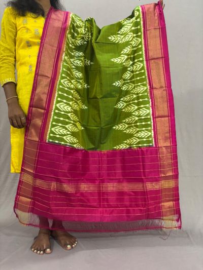 PSSIISDP5Y03ECDC09- Ikat Silk dupatta