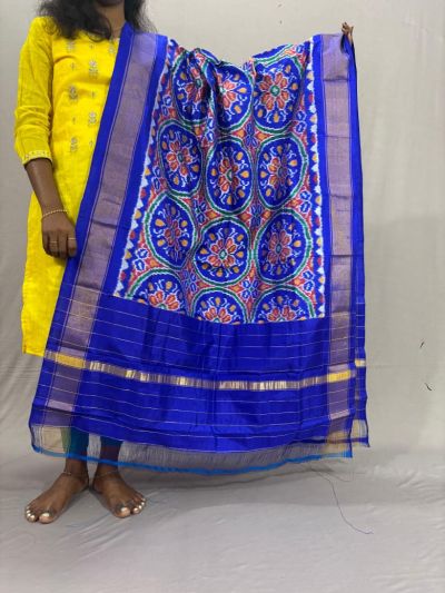 PSSIISDP5Y03ECDC20- Ikat Silk dupatta