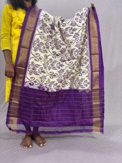 PSSIISDP5Y03ECDC21- Ikat Silk dupatta