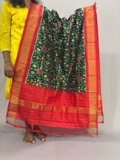 PSSIISDP5Y03ECDC29- Ikat Silk dupatta