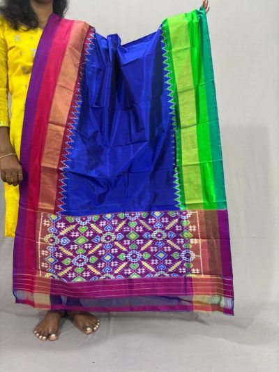 PSSIISDP5Y03ECDC34- Ikat Silk dupatta